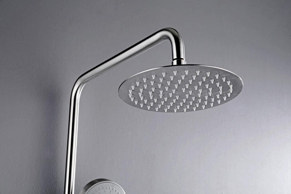 NNEDSZ 2023 Brushed Nickel Solid Stainless Steel 304 made shower set w diverter 200 mm head sprayer hand held head Suit Outdoor