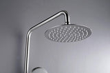 NNEDSZ 2023 Brushed Nickel Solid Stainless Steel 304 made shower set w diverter 200 mm head sprayer hand held head Suit Outdoor