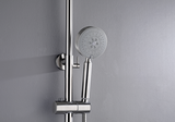 NNEDSZ 2023 Brushed Nickel Solid Stainless Steel 304 made shower set w diverter 200 mm head sprayer hand held head Suit Outdoor