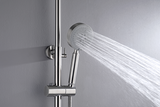 NNEDSZ 2023 Brushed Nickel Solid Stainless Steel 304 made shower set w diverter 200 mm head sprayer hand held head Suit Outdoor