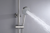NNEDSZ 2023 Brushed Nickel Solid Stainless Steel 304 made shower set w diverter 200 mm head sprayer hand held head Suit Outdoor