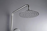 NNEDSZ 2023 Brushed Nickel Solid Stainless Steel 304 made shower set w diverter 200 mm head sprayer hand held head Suit Outdoor