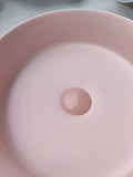 NNEDSZ 2020 Matte Pink Round 360 mm Dia top counter basin porcelain sink