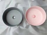 NNEDSZ 2020 Matte Pink Round 360 mm Dia top counter basin porcelain sink