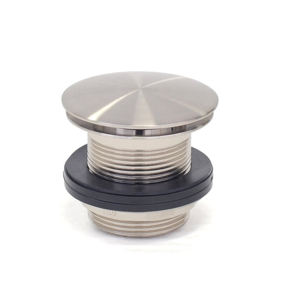 NNEDSZ 2021 new brushed Nickel Brushed stainless steel Pop Up Waste Plug 40 mm NO Overflow