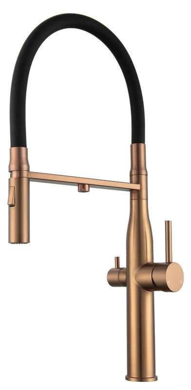 NNEDSZ 2024 WELS Kitchen Mixer brushed Copper Pull Out Spray 3 way filter Faucet s/s 304 Tap