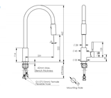 NNEDSZ 2023 Brushed Nickel Pull out Kitchen tap solid stainless steel made