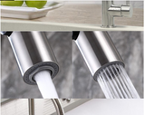 NNEDSZ 2023 Brushed Nickel Pull out Kitchen tap solid stainless steel made