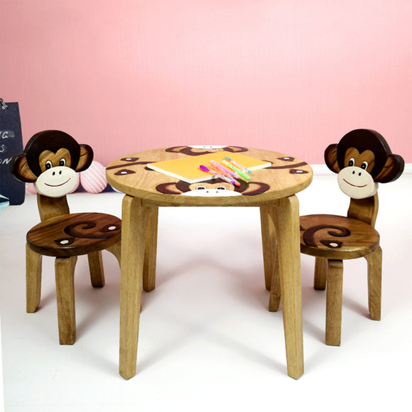 NNEDSZ Monkey Table + 2 Chairs Set