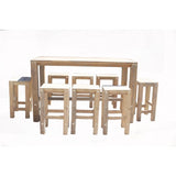 NNEDSZ 1.8 Metre Bar table White Brush Finish