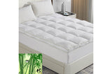 NNEDSZ Queen Size 1000GSM Bamboo Mattress Topper with Gusset Support