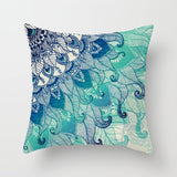 NNEDSZ Aqua Blue Turquoise Cushion Covers 4pcs Pack