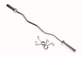 NNEDSZ Olympic Curl Bar Barbell Heavy Duty EZ with Spring Collars