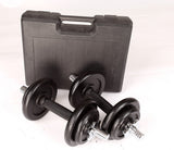 NNEDSZ Black Dumbbell Set with Carrying Case