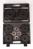 NNEDSZ Black Dumbbell Set with Carrying Case