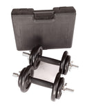 NNEDSZ Black Dumbbell Set with Carrying Case