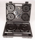 NNEDSZ Black Dumbbell Set with Carrying Case