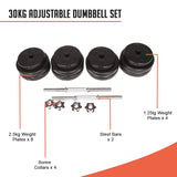 NNEDSZ Dumbbell Set - 30kgs