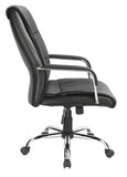 NNEDSZ Leather Office Chair Executive Padded Black
