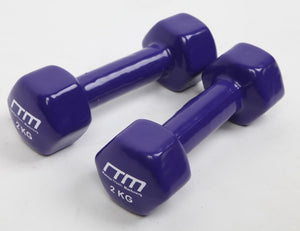 NNEDSZ Dumbbells Pair PVC Hand Weights Rubber Coated