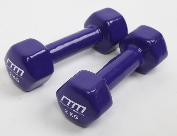 NNEDSZ Dumbbells Pair PVC Hand Weights Rubber Coated