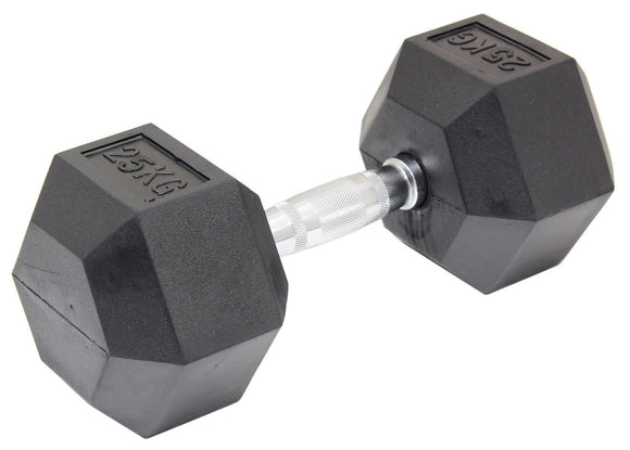 NNEDSZ Commercial Rubber Hex Dumbbell Gym Weight