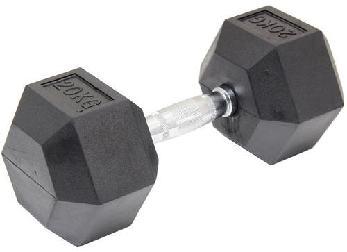 NNEDSZ Commercial Rubber Hex Dumbbell Gym Weight