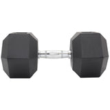 NNEDSZ Commercial Rubber Hex Dumbbell Gym Weight