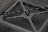 NNEDSZ 18" Square Metal Fire Pit Outdoor Heater