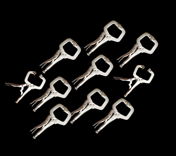 NNEDSZ Heavy Duty Steel C-Clamps 6 Mig Welding Locking Plier Vice Grip