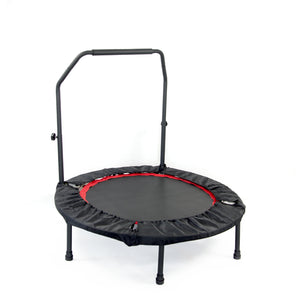 NNEDSZ Rebounder Trampoline With Handle Rail