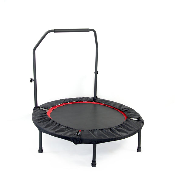 NNEDSZ Rebounder Trampoline With Handle Rail