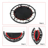 NNEDSZ Rebounder Trampoline With Handle Rail