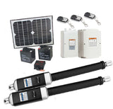 NNEDSZ 10W Solar Double Swing Auto Motor Remote Gate Opener