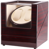NNEDSZ Automatic Dual Watch Winder Wood Display Box Case Motor Rotation Storage