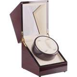 NNEDSZ Automatic Dual Watch Winder Wood Display Box Case Motor Rotation Storage