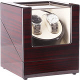NNEDSZ Automatic Dual Watch Winder Wood Display Box Case Motor Rotation Storage