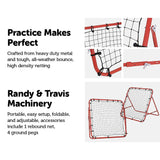 NNEDSZ Soccer Rebound Net Sports Trainer Rebounder Football Game Practice Training Goal