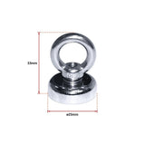 NNEDSZ 12Kg SALVAGE Strong MAGNET N52 Neodymium Eyebolt Circular Ring