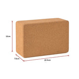 NNEDSZ 2x ECO-Friendly Cork Yoga Block Organic Yoga Prop Accessory Exercise Brick