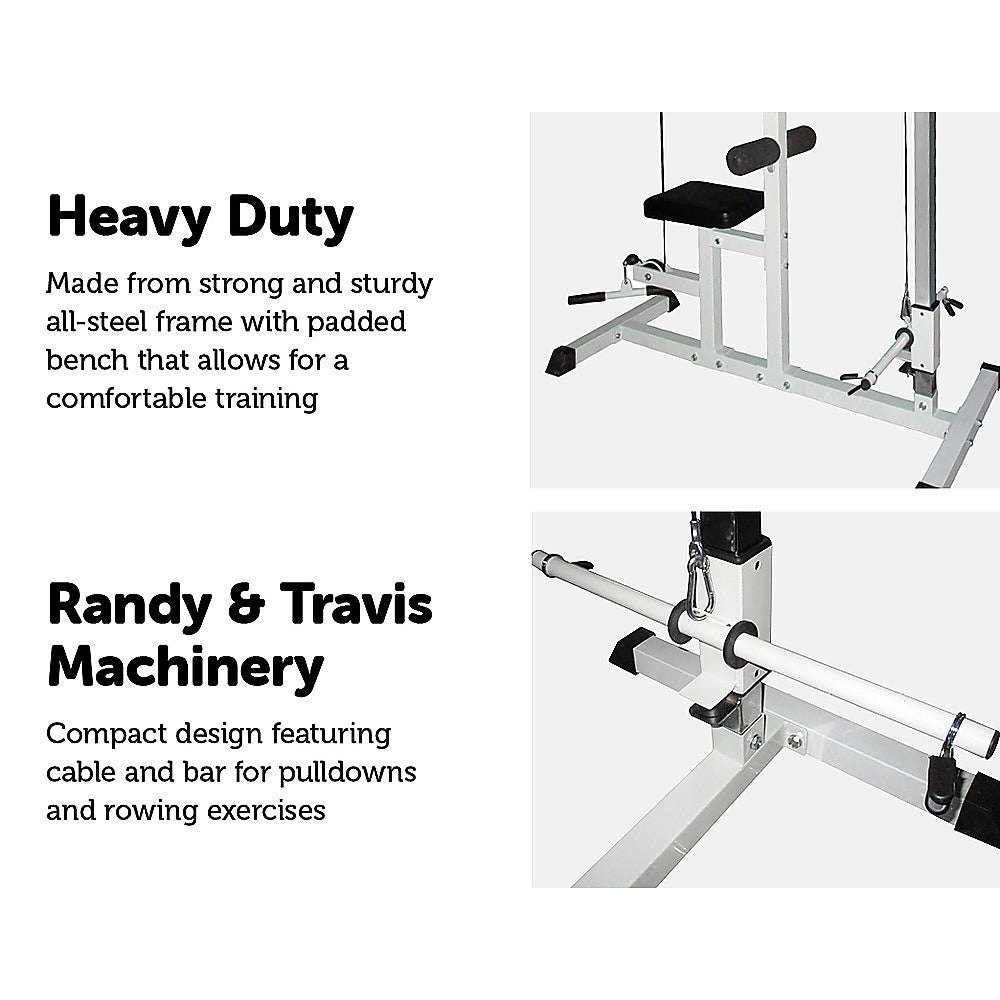 NNEDSZ Home Fitness Multi Gym Lat Pull Down Workout Machine Bench Exer ...