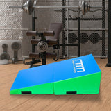 NNEDSZ 120x60x35cm Foldable Soft Incline Gymnastics Mat Wedge Yoga Gym Balance Training