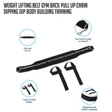NNEDSZ Weight Lifting Belt Gym Back Pull Up Chain Dipping Dip Body Building Training