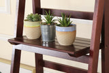 NNEDSZ Tier Wooden Ladder Shelf Stand Storage Book Shelves Shelving Display Rack