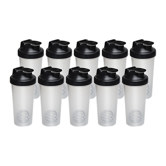 NNEDSZ 10x 700ml GYM Protein Supplement Drink Blender Mixer Shaker Shake Ball Bottle
