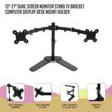 NNEDSZ Dual Screen Monitor Stand TV Bracket Computer Display Desk Mount Holder