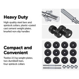 NNEDSZ 35KG Dumbbell Adjustable Weight Set