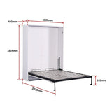 NNEDSZ Palermo Double Size Wall Bed Diamond Edition
