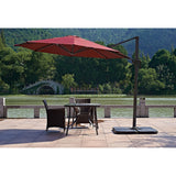 NNEDSZ Outdoor Patio 4-Piece Cantilever Offset 3M Umbrella Base Stand Weight Water Sand