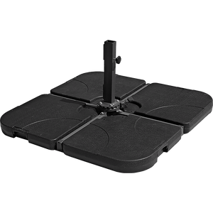 NNEDSZ Outdoor Patio 4-Piece Cantilever Offset 3M Umbrella Base Stand Weight Water Sand